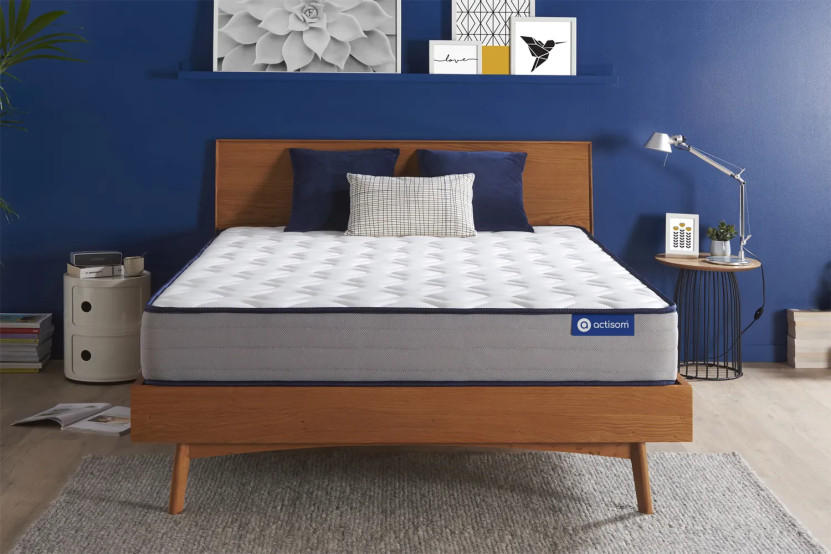 Matelas 140x200 cm Ressorts ensachés et Mémoire de forme - Actiflex Form