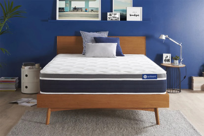 Matelas 133x183 cm Ressorts ensachés et Mémoire de forme - Actiflex Confort
