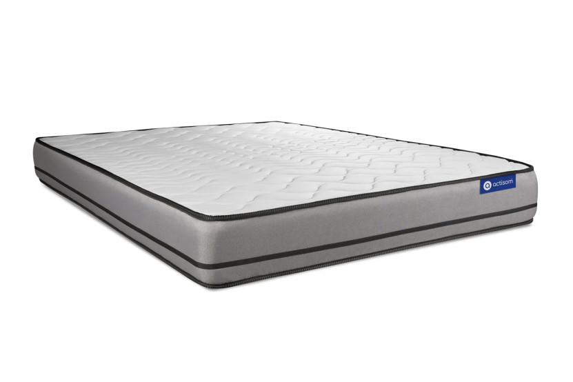 Ensemble Matelas Sommier 150x195 cm - Sommier Blanc (en kit) - Actilatex Night