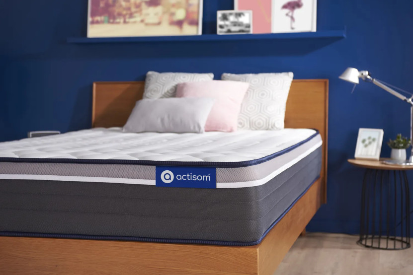 Matelas 90x210 cm Ressorts ensachés et Mémoire de forme - Actiflex Plus