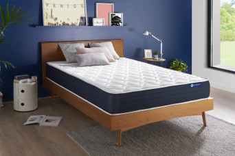 Matelas 130x200 cm Ressorts ensachés et Mémoire de forme - Actiflex Sleep