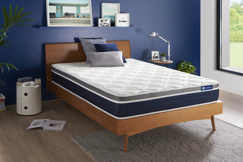 Matelas 133x183 cm Ressorts ensachés et Mémoire de forme - Actiflex Confort