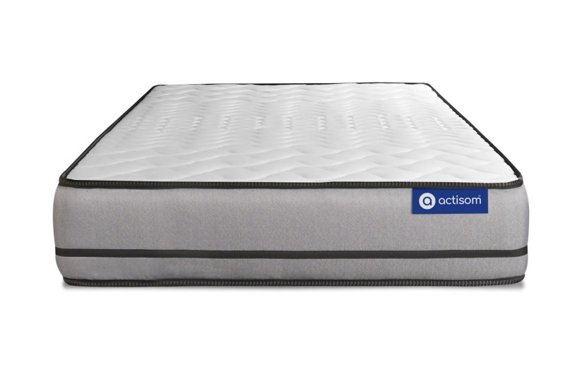 Ensemble Matelas Sommier 90x190 cm - Sommier Blanc (en kit) - Actilatex Night