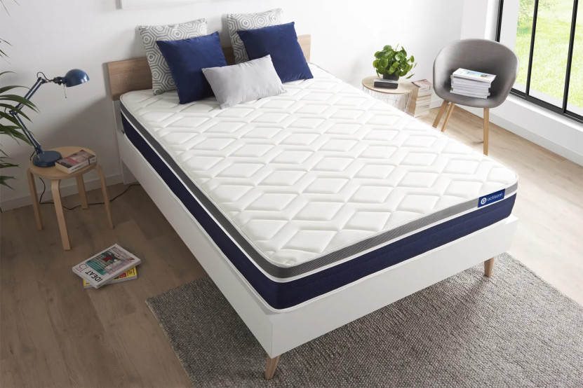 Matelas 100x200 cm Latex et mémoire de forme - Actilatex Confort