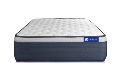 Ensemble Matelas Sommier 90x200 cm - Sommier Blanc (en kit) - Actiflex Max