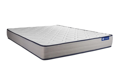 Ensemble Matelas Sommier 180x190 cm - Sommier Blanc (en kit) - Actimemo Form