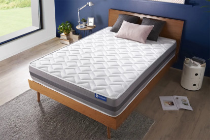 Matelas 120x210 cm Ressorts ensachés et Mémoire de forme - Actiflex Relax