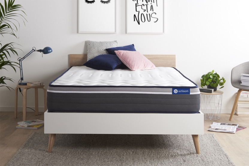 Matelas 200x200 cm Latex et mémoire de forme - Actilatex Plus