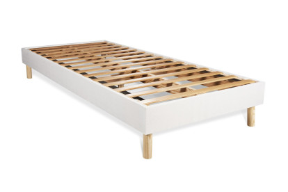 Ensemble Matelas Sommier 90x200 cm - Sommier Blanc (en kit) - Actiflex Max