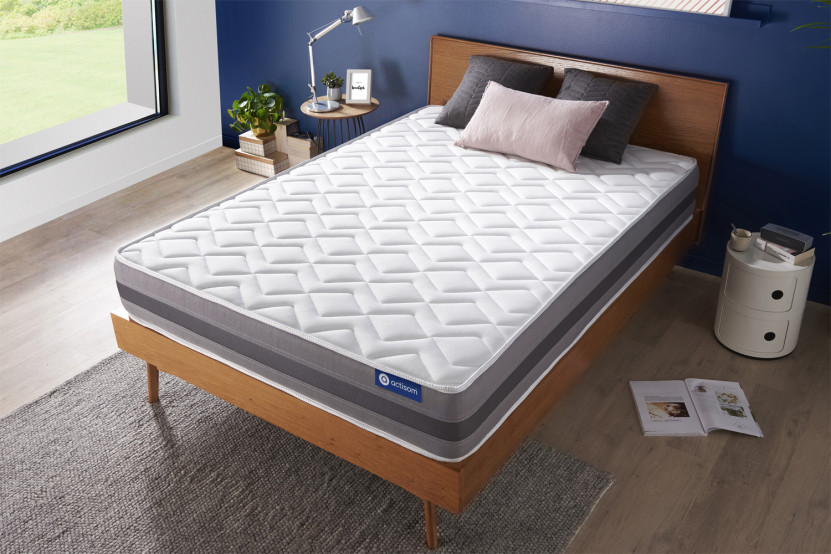 Matelas 130x190 cm Ressorts ensachés et Mémoire de forme - Actiflex Relax