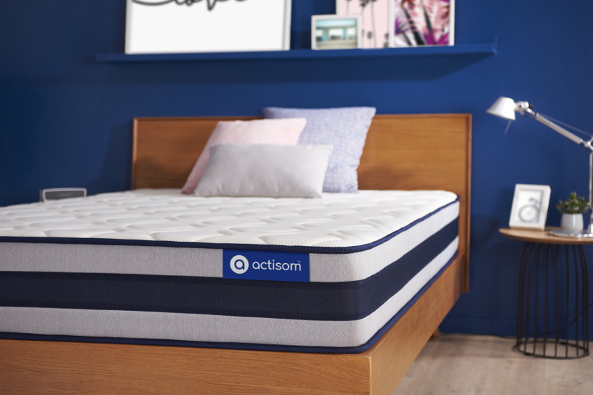 Matelas 80x200 cm Ressorts ensachés et Mémoire de forme - Actiflex Ergo