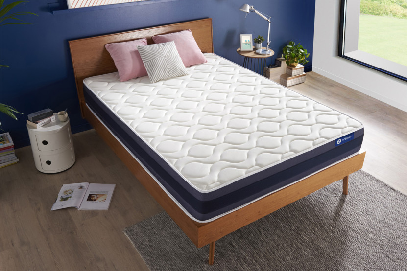 Matelas 120x195 cm Ressorts ensachés et Mémoire de forme - Actiflex Morpho