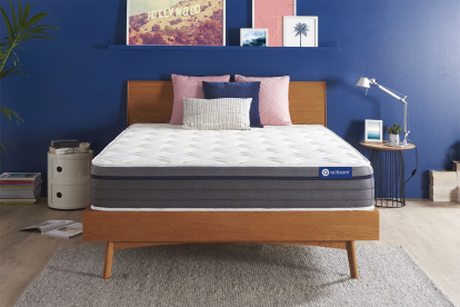 Matelas 200x200 cm Ressorts ensachés et Mémoire de forme - Actiflex Zen