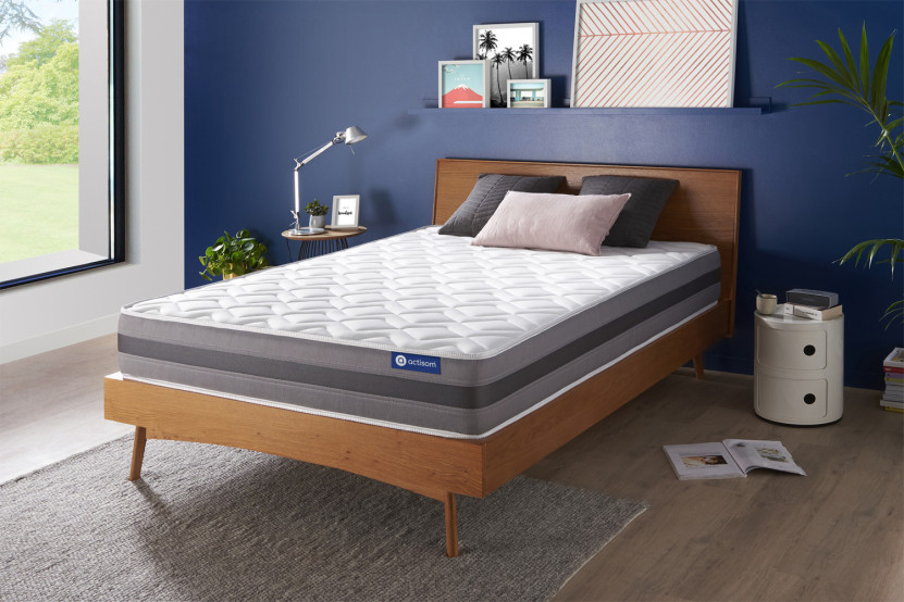 Matelas 130x200 cm Ressorts ensachés et Mémoire de forme - Actiflex Relax