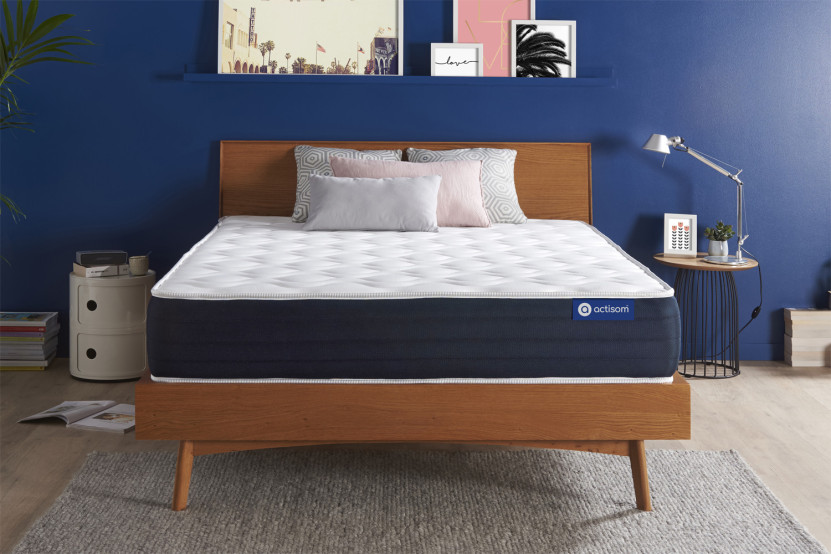 Matelas 130x200 cm Ressorts ensachés et Mémoire de forme - Actiflex Sleep