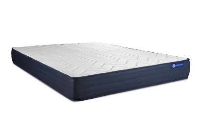 Ensemble Matelas Sommier 120x190 cm - Sommier Gris (en kit) - Actiflex Life