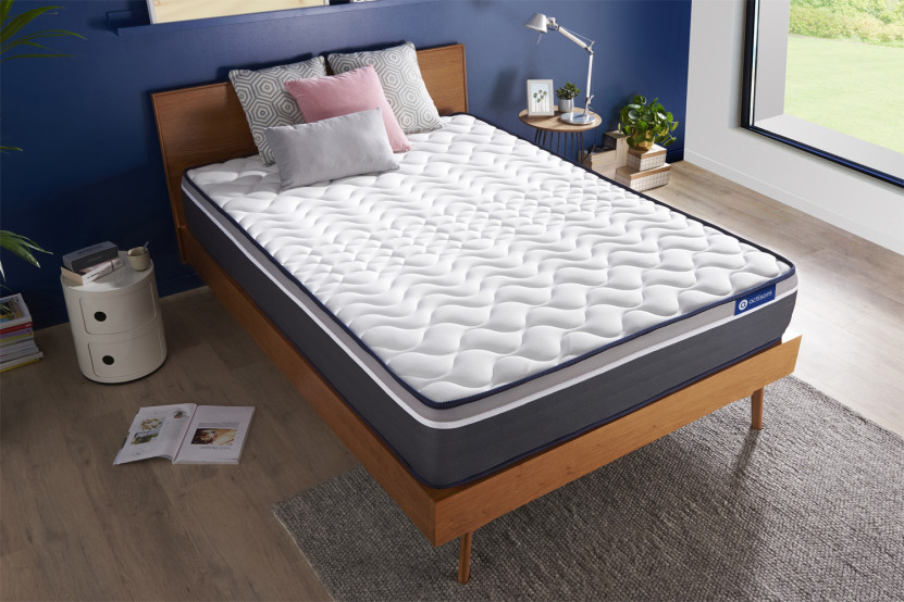 Matelas 133x183 cm Ressorts ensachés et Mémoire de forme - Actiflex Plus