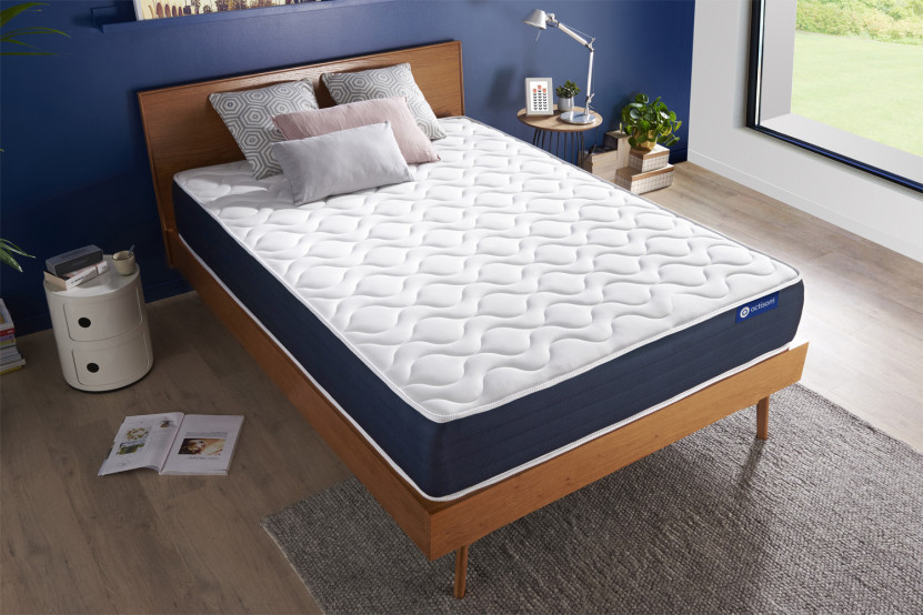 Matelas 90x200 cm Ressorts ensachés et Mémoire de forme - Actiflex Sleep