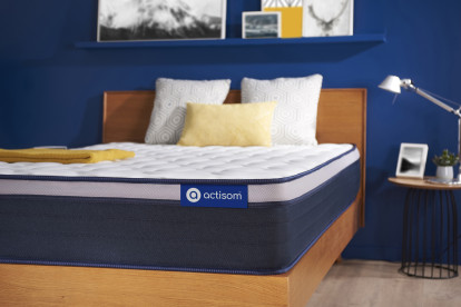 Matelas 100x220 cm Ressorts ensachés et Mémoire de forme - Actiflex Max