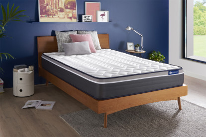 Matelas 130x220 cm Ressorts ensachés et Mémoire de forme - Actiflex Plus
