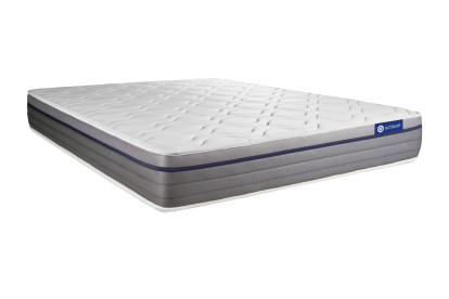 Ensemble Matelas Sommier 180x190 cm - Sommier Blanc (en kit) - ActiMemo Zen