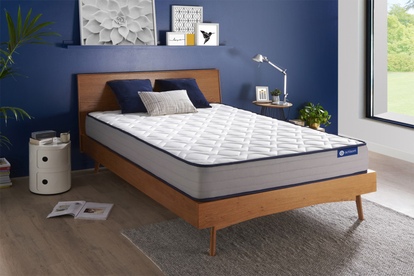 Matelas 140x220 cm Ressorts ensachés et Mémoire de forme - Actiflex Form