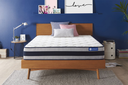 Matelas 150x200 cm Ressorts ensachés et Mémoire de forme - Actiflex Ergo