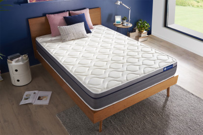 Matelas 100x220 cm Ressorts ensachés et Mémoire de forme - Actiflex Zen