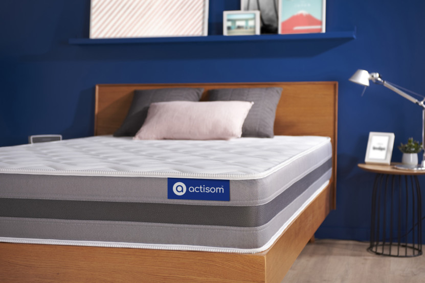 Matelas 120x220 cm Ressorts ensachés et Mémoire de forme - Actiflex Relax