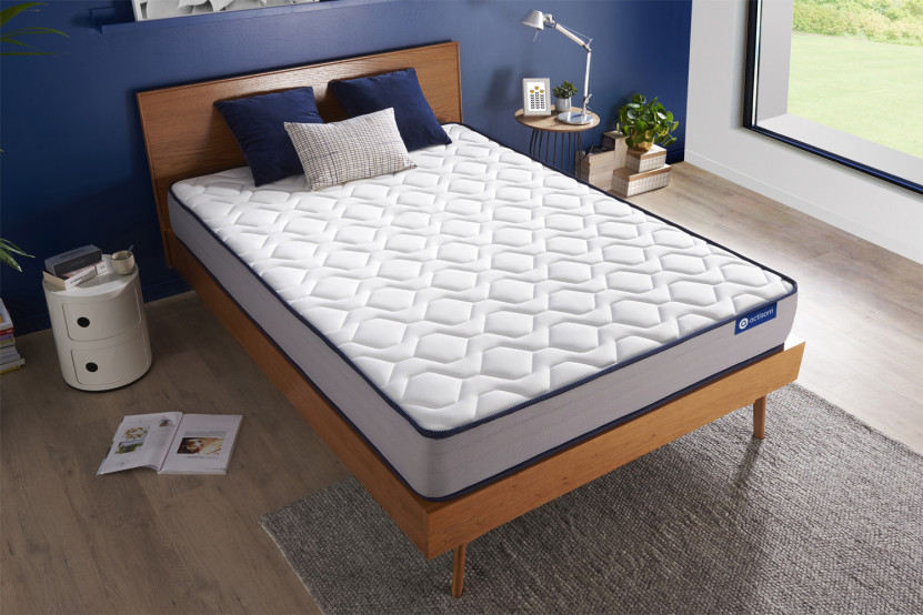 Matelas 100x210 cm Ressorts ensachés et Mémoire de forme - Actiflex Form