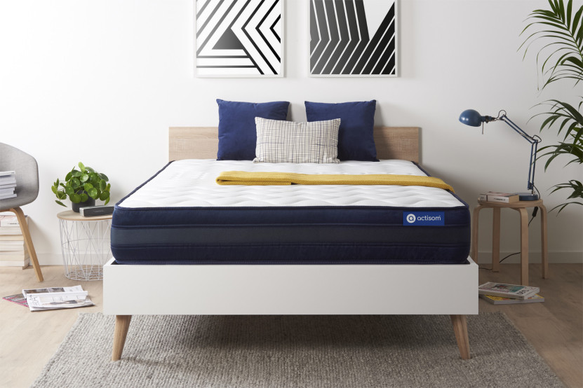 Matelas 200x200 cm Latex et mémoire de forme - Actilatex Tech