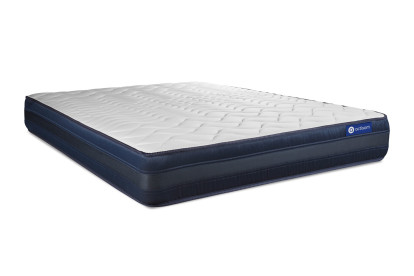 Ensemble Matelas Sommier 160x210 cm - Sommier Gris (en kit) - Actilatex Tech