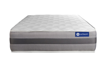 Ensemble Matelas Sommier 80x200 cm - Sommier Blanc (en kit) - Actiflex Relax