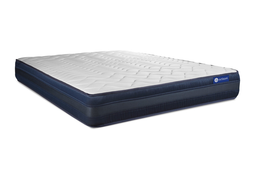 Ensemble Matelas Sommier 120x210 cm - Sommier Blanc (en kit) - Actiflex Tech