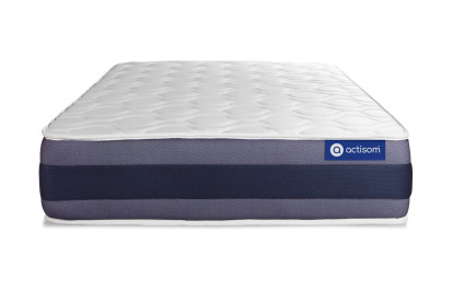 Ensemble Matelas Sommier 80x190 cm - Sommier Blanc (en kit) - Actiflex Morpho