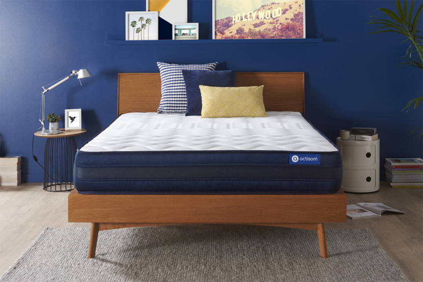 Matelas 130x190 cm Ressorts ensachés et Mémoire de forme - Actiflex Tech