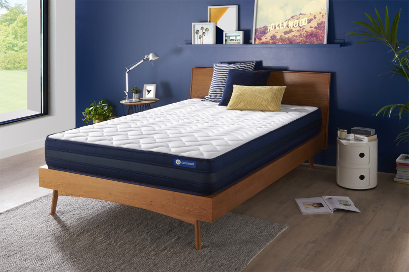 Matelas 135x200 cm Ressorts ensachés et Mémoire de forme - Actiflex Tech