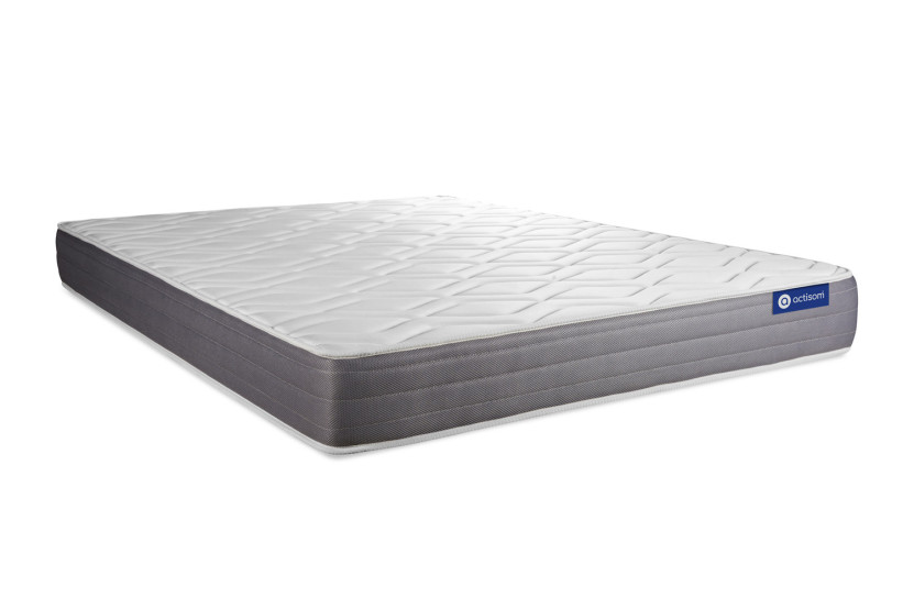 Ensemble Matelas Sommier 140x220 cm - Sommier Gris (en kit) - Actimemo Dream
